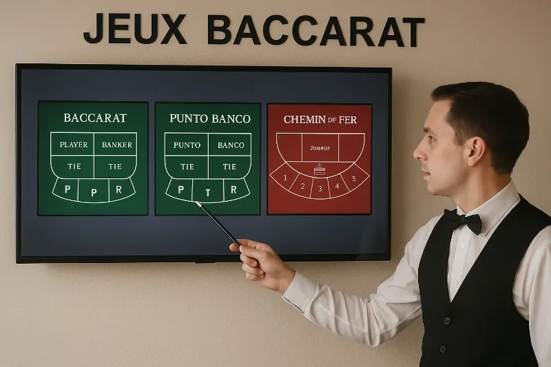 Variantes de baccara en ligne pour play baccarat online