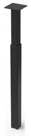 Pied en acier carré CHIC réglable de H70 à 110 cm Acier noir