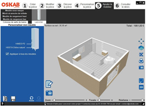 Ajouter le mobilier logiciel salle de bain 3d gratuit oskab
