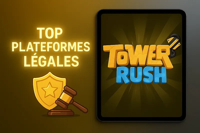 Top plateformes légales pour Tower Rush France