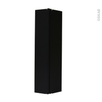 Raccord de plinthe de cuisine - Jonction d'angle ou droite - Hauteur 15 cm - Noir mat - SOKLEO