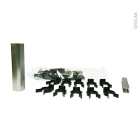Sachet fixation - avec clips et raccords - pour plinthe de cuisine PVC - Alu - SOKLEO