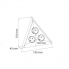 #Multiprise cuisine Bloc 3 prises d'angle <br />