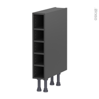 Meuble de cuisine gris - Armoire étagère - L15 x H70 x P58 cm