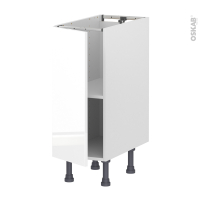 Meuble de cuisine - Bas - BORA Blanc - 1 porte - L30 x H70 x P58 cm