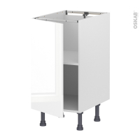 Meuble de cuisine - Bas - BORA Blanc - 1 porte - L40 x H70 x P58 cm