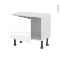 Meuble de cuisine - Bas - BORA Blanc - 1 porte - L60 x H41 x P37 cm