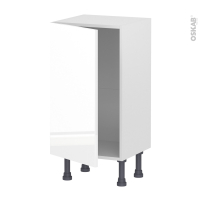 Meuble de cuisine - Bas - BORA Blanc - 1 porte - L40 x H70 x P37 cm
