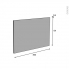 #Crédence de cuisine N°308 Décor Marbre blanc <br />Stratifié, L300 x H64 x E0,9cm, PLANEKO 