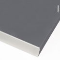 Profil finition alu - Plan de travail - 38 mm - Bord droit - PLANEKO