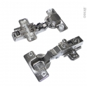 SOKLEO - Charnières 110° Lot de 2 - Clipsables - Système frein intégré