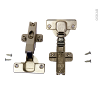 SOKLEO - Rénovation 18 - Charnières 110° - Porte Alu - Lot de 2