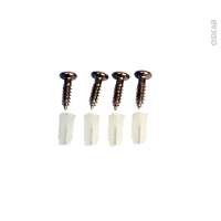 SOKLEO - Rénovation 18 - Sachet N°24 Angle bas 90 - 4 inserts plastiques